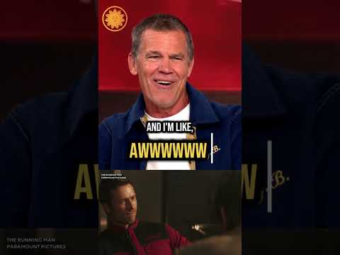 Josh Brolin on working with Glen Powell in new movie “The Running Man” #shorts