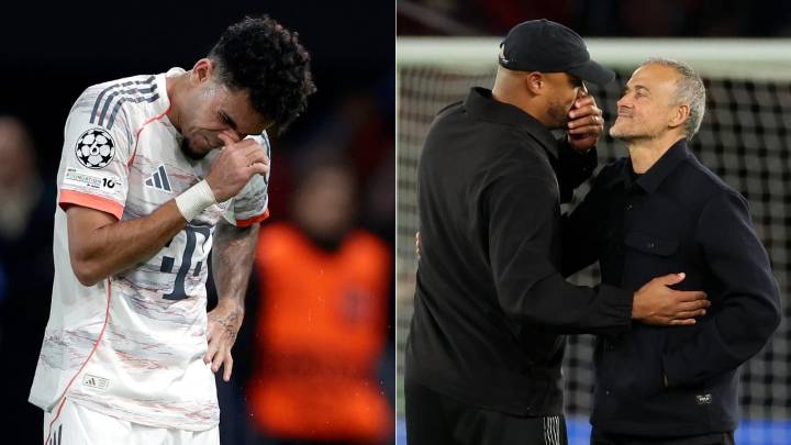 Expulsión de Luis Díaz: técnicos de PSG y Bayern no se callan por la jugada que acabó en roja