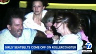 Couple help secure girls on roller coaster after alleged seatbelt malfunction at Worlds of Fun in Kansas City, Missouri