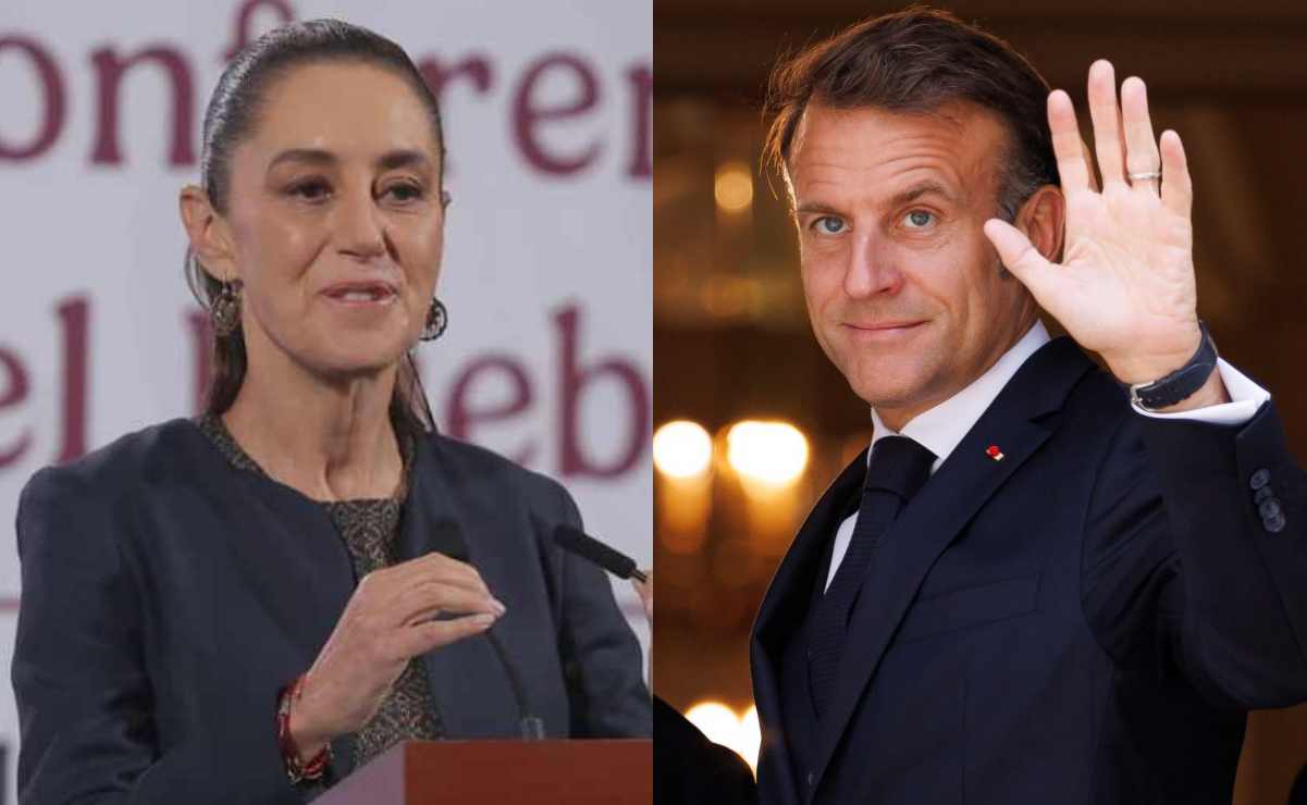 "Gracias, Presidenta. Hasta pronto en París", dice Macron a Sheinbaum tras su visita a México