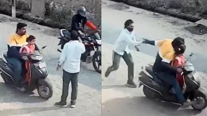 UP ‘Baccha Chor’ Video: Masked Man Tries To Pull 6-Year-Old In Broad Daylight, Father Fights Back: ‘Koi Dar Hi Nahi Hai’