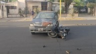 Un motociclista resultó herido tras un choque en Av. Acosta Villafañe