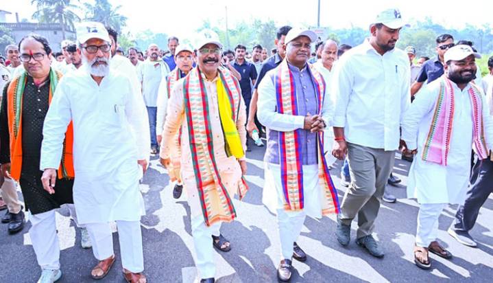 CM Majhi Flags Off Ekta Padayatra In Balasore’s Nilgiri, Calls For Unity And Integrity