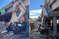 One Person Critically Injured After Truck Plunges Off Interstate Bridge