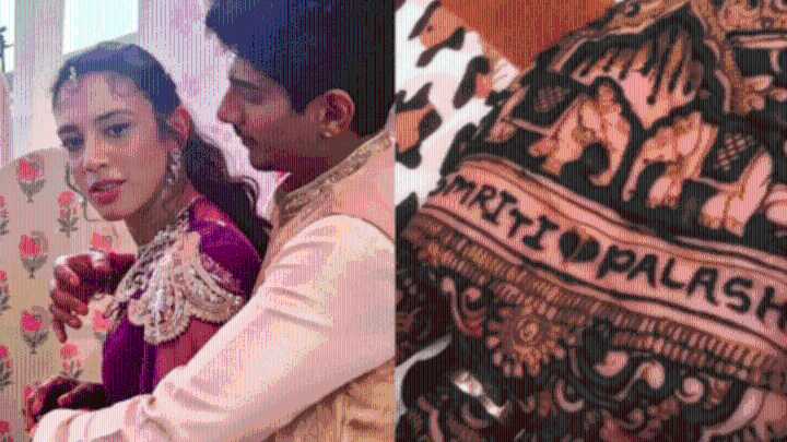 Smriti Mandhana’s wedding mehendi ceremony look is a picture