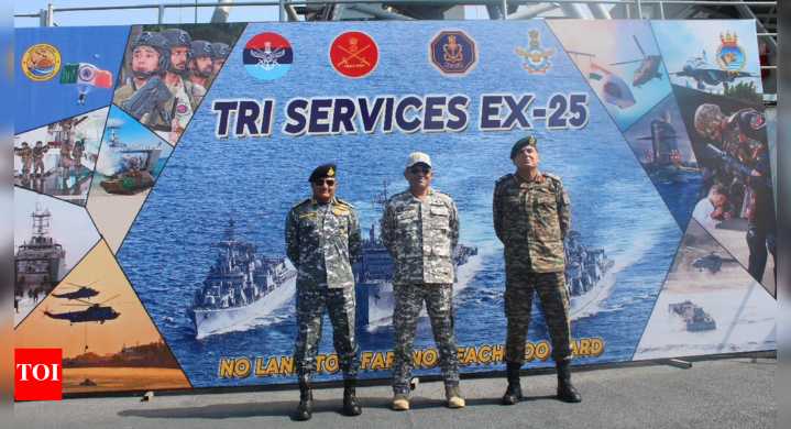 30,000 troops, 25 ships, fighter jets: India showcases tri-service might in Exercise Trishul