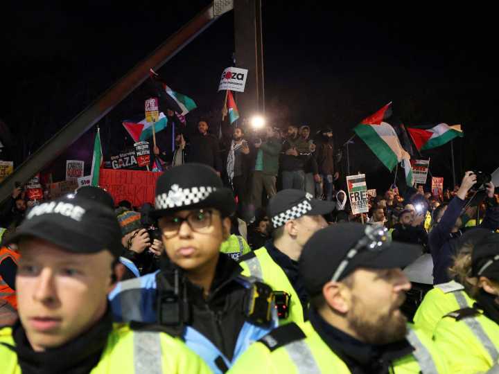 Eleven arrested as protests erupt before Aston Villa