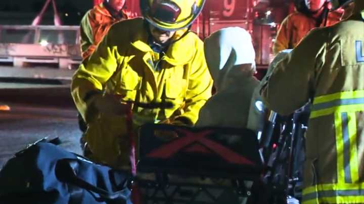 Man slips, gets trapped under Los Angeles' 6th Street Bridge