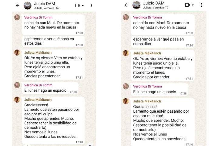 Chats explosivos: Makintach le rogó a sus colegas para salvar el juicio por la muerte de Maradona