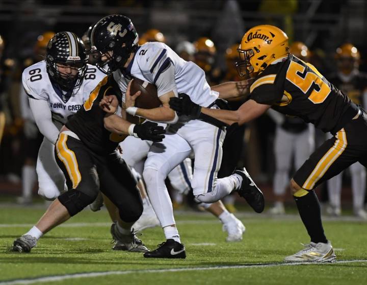 Photos of Rochester Adams vs. Stoney Creek in a D1 district football championship