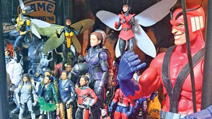 Novi man has elaborate action figure collection