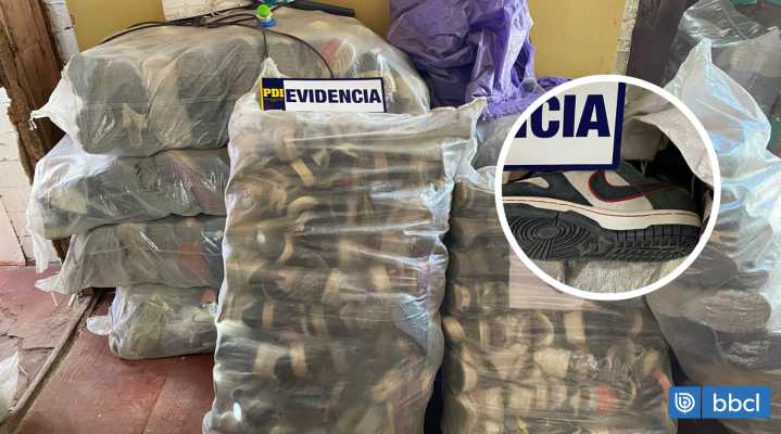 Detienen a tres personas por robo de 6 mil pares de zapatillas en Arica: avalúo es de $30 millones
