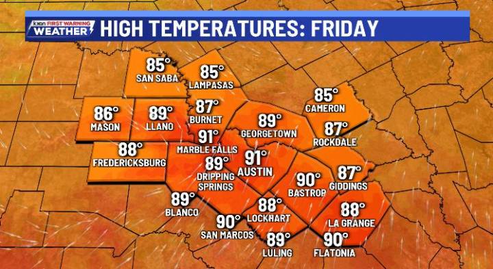 Unseasonably warm to finish week but next cold front trending stronger