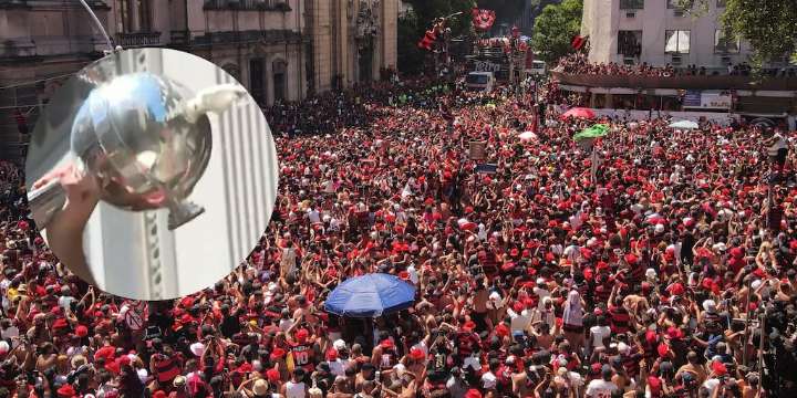 La impactante caravana del Flamengo tras ganar la Libertadores y el insólito blooper resuelto con cinta