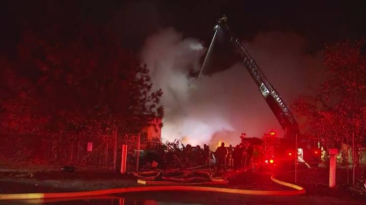 DeKalb County crews battle structure fire early Monday