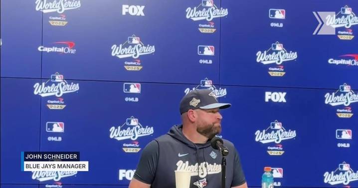 Watch: Blue Jays manager John Schneider's post