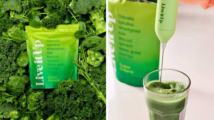 Use this Live It Up Super Greens Black Friday code for up to 50% off