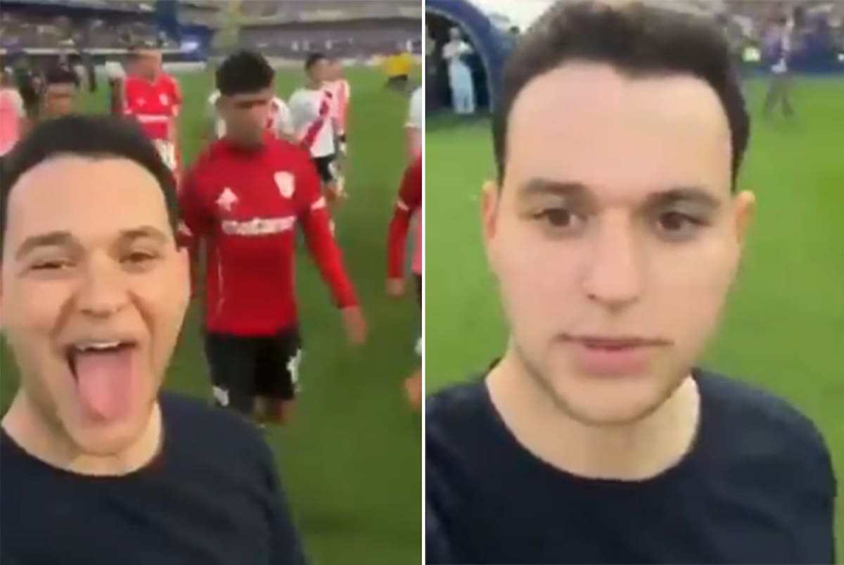 "No tuve intención de burlarme". Habló el joven de 20 años que fue agredido por Salas al finalizar el clásico entre Boca y River