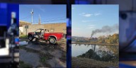 Truck catches fire in Rock Island