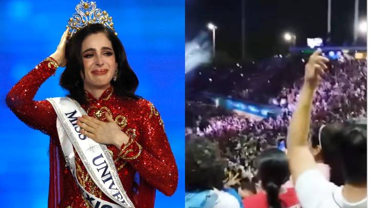 Así retumbó un estadio de béisbol en México cuando anunciaron que Fátima Bosch se había coronado como la nueva Miss Universo