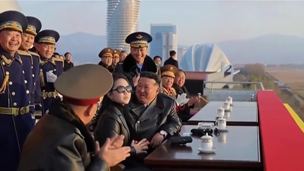 North Korea leader Kim Jong Un and daughter mark air force anniversary