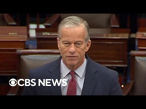Watch: John Thune speaks during rare Saturday session on government shutdown