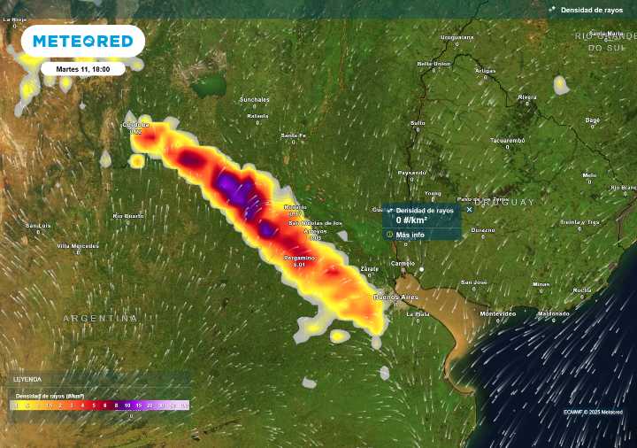 Pronóstico del tiempo en AMBA: alerta por tormentas, viento fuerte y posible caída de granizo este martes 11