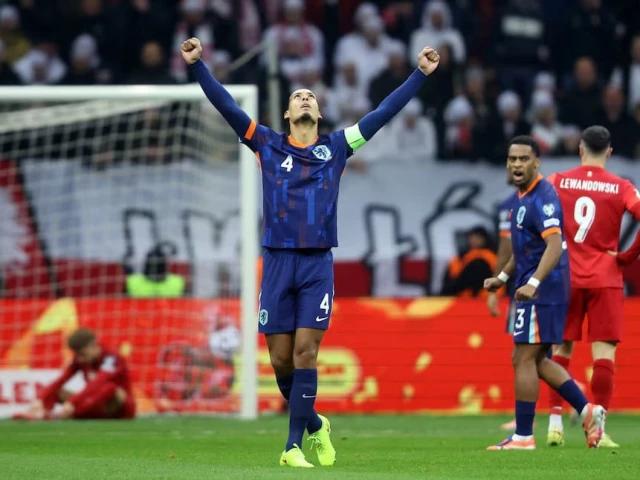 Netherlands move to within one point of World Cup berth