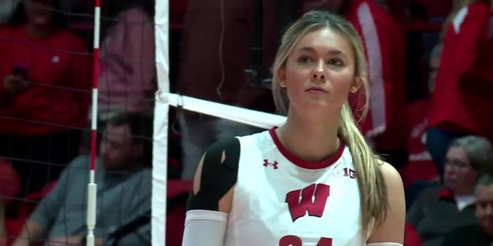 Charlie Fuerbringer makes her return, leads Badgers to sweep over No. 18 Indiana