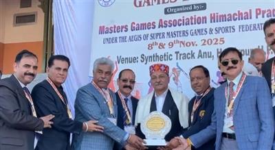 सुनील शर्मा बिट्टू ने किया राज्य स्तरीय मास्टर गेम्स का उदघाटन