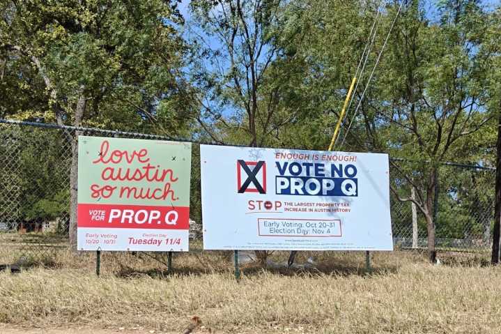 Austinites poised to reject Proposition Q tax ...