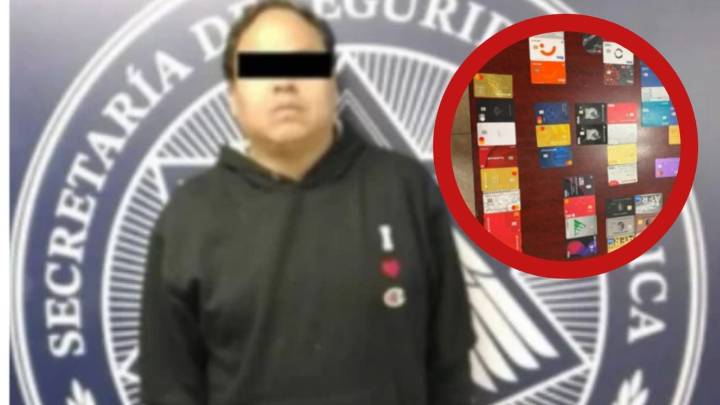 Sujeto se pone violento y lo arrestan en Nuevo León; le encontraron 50 tarjetas bancarias