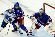 Vladislav Gavrikov fights off injury scare to deliver two Rangers assists