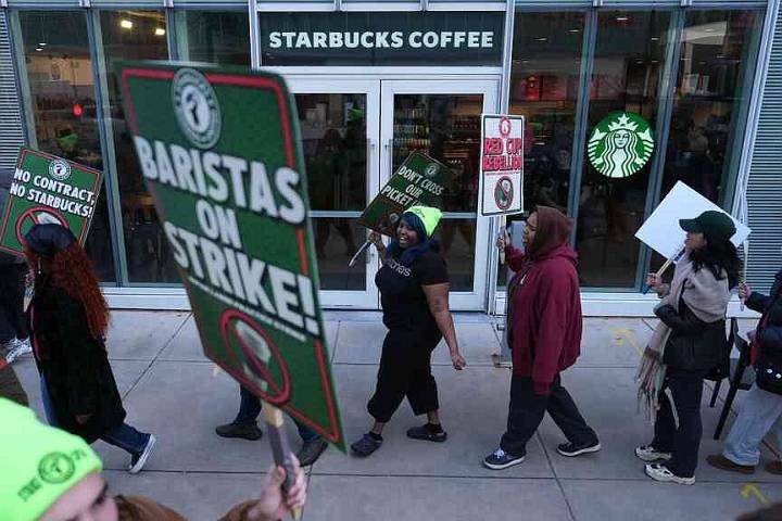 65 Starbucks see strikes begin