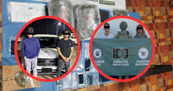 Operativo conjunto en Michoacán captura a cinco presuntos delincuentes y asegura arsenal