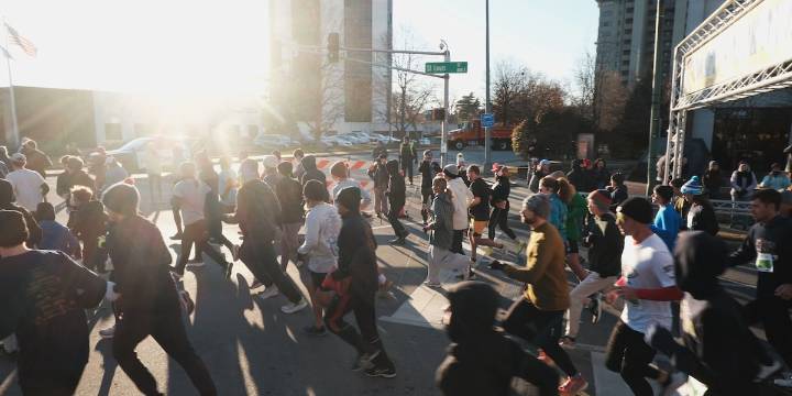 Running in the cold can have its pluses and minuses