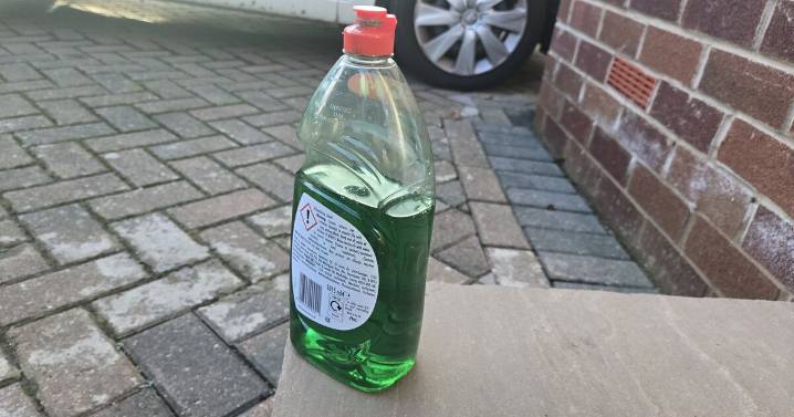Households urged to use washing up liquid on driveways