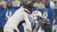 What was the helmet Texans safety Jalen Pitre was wearing against the Colts Sunday?