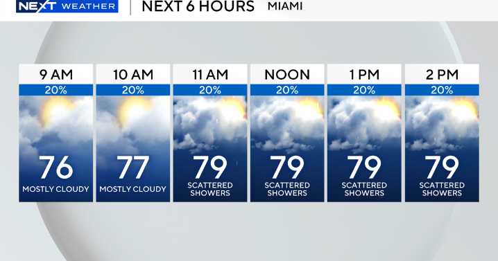Rainy Sunday for South Florida with pop-up showers throughout morning, early afternoon