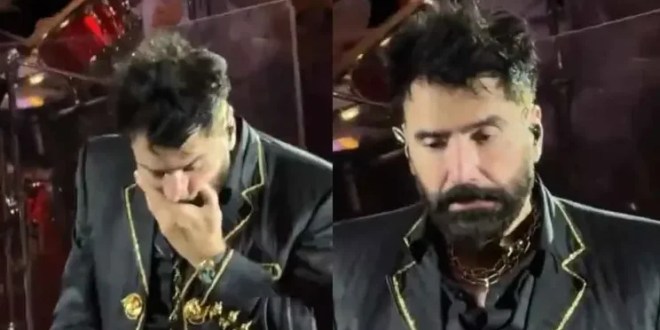 Alejandro Fernández es captado en mal estado durante presentación en Querétaro