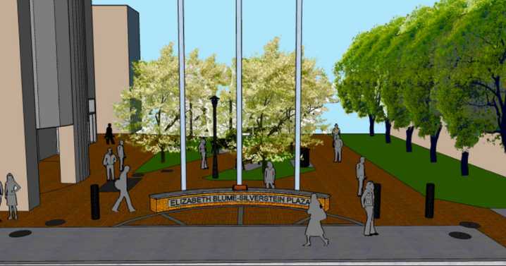 Rutgers-Newark begins beautification of Blume-Silverstein Plaza walkway