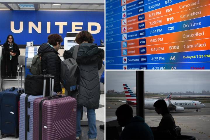 More than 1,500 flights canceled early Monday after shutdown's worst day for air travel