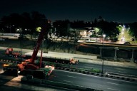 Durante tres noches. Qué autopista porteña estará cerrada por el montaje de un nuevo puente