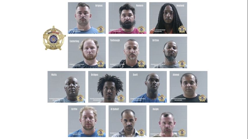Livingston Parish deputies arrest 13 men accused of soliciting children using social media