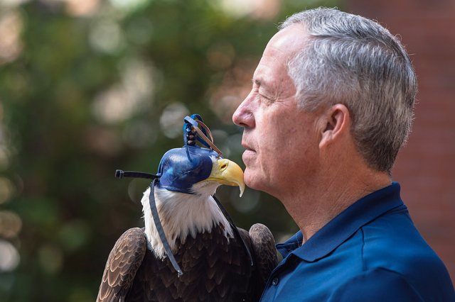 Freedom II in training to meet the public, fly over Paulson Stadium