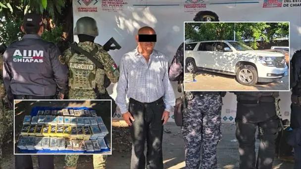 Chiapas: Sujeto ligado a CDS es detenido con cocaína