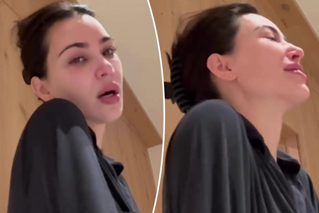 Watch Kim Kardashian break down in tears as she studies for bar exam