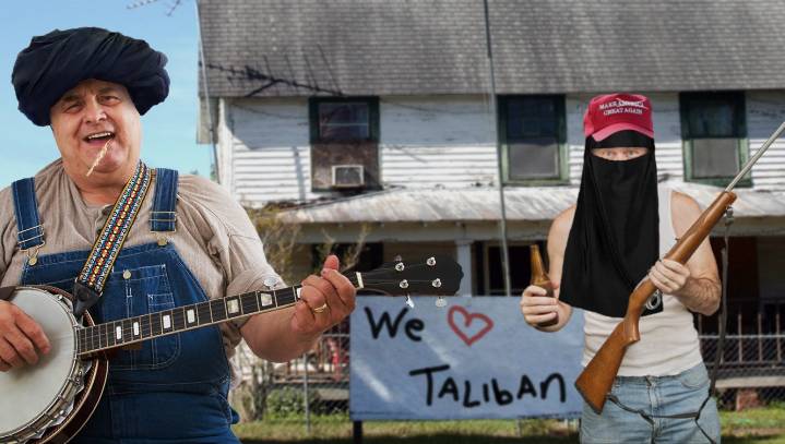 Rednecks Dress Up As Taliban So Biden Will Give Them Billions Of Dollars In Firearms