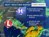 Next weather maker to bring rain Sunday night; autumn breezes to follow
