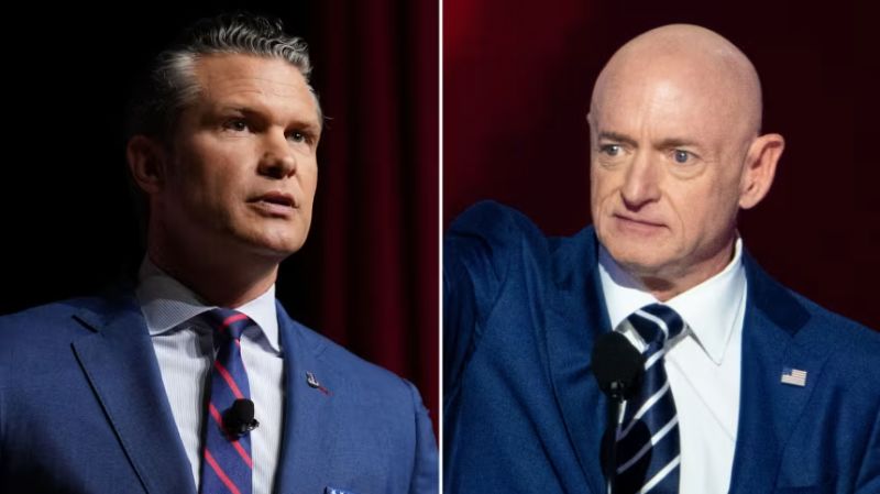 Hegseth evalúa posibles castigos para el senador Kelly por el video en el que se llama a desobedecer las "órdenes ilegales"